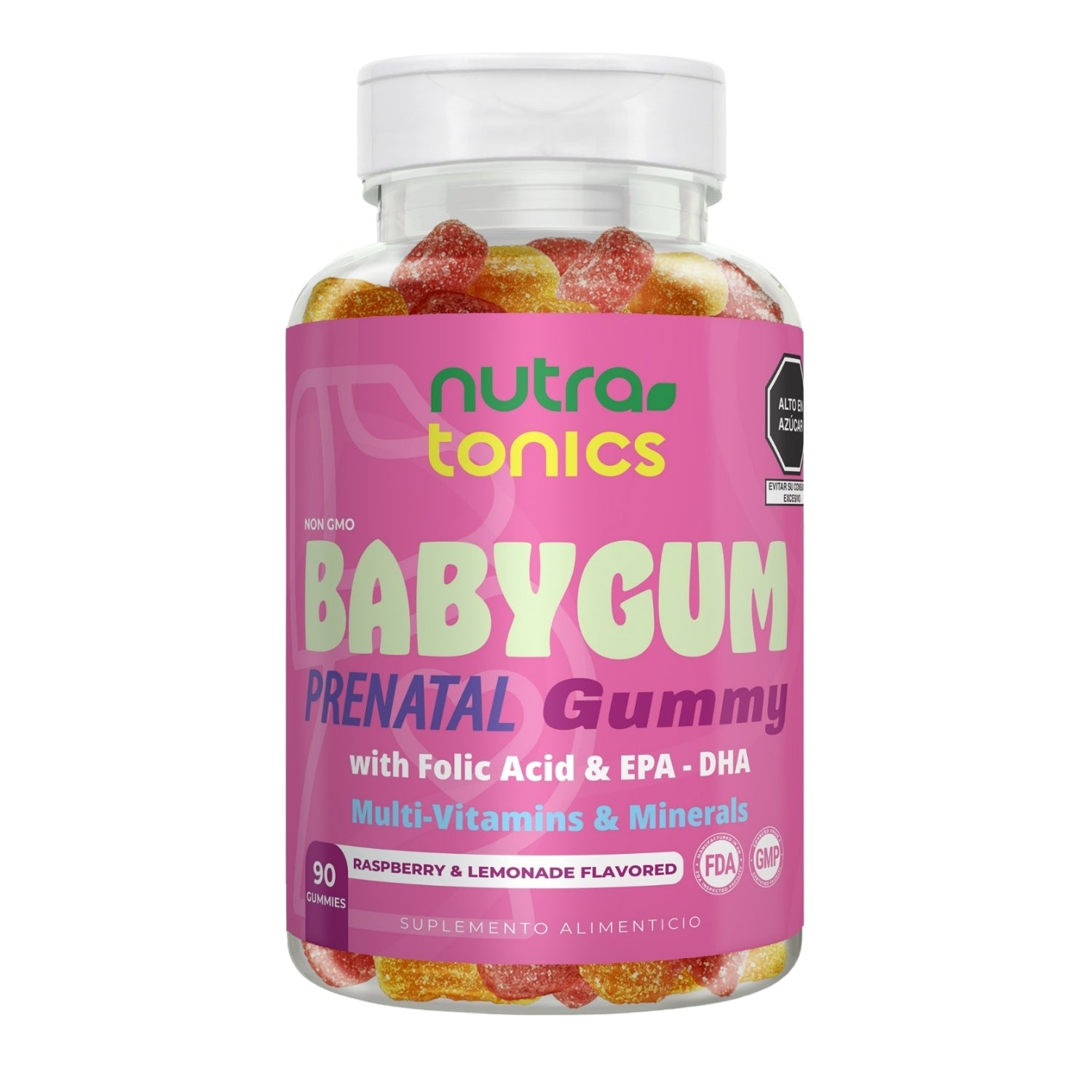 BABYGUM ÁCIDO FÓLICO 300 MCG + DHA 90 GOMITAS
