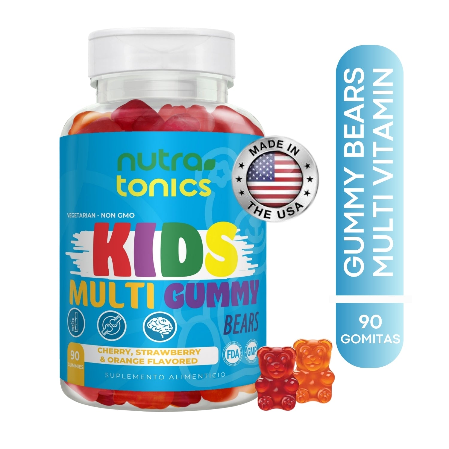 KIDS MULTIVITAMÍNICO PARA NIÑOS 90 GOMITAS