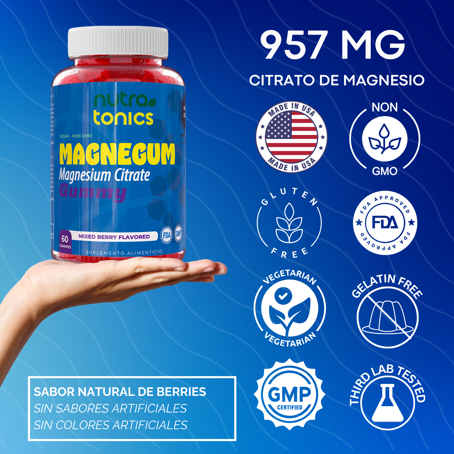 MAGNEGUM CITRATO DE MAGNESIO 957 MG 60 GOMITAS