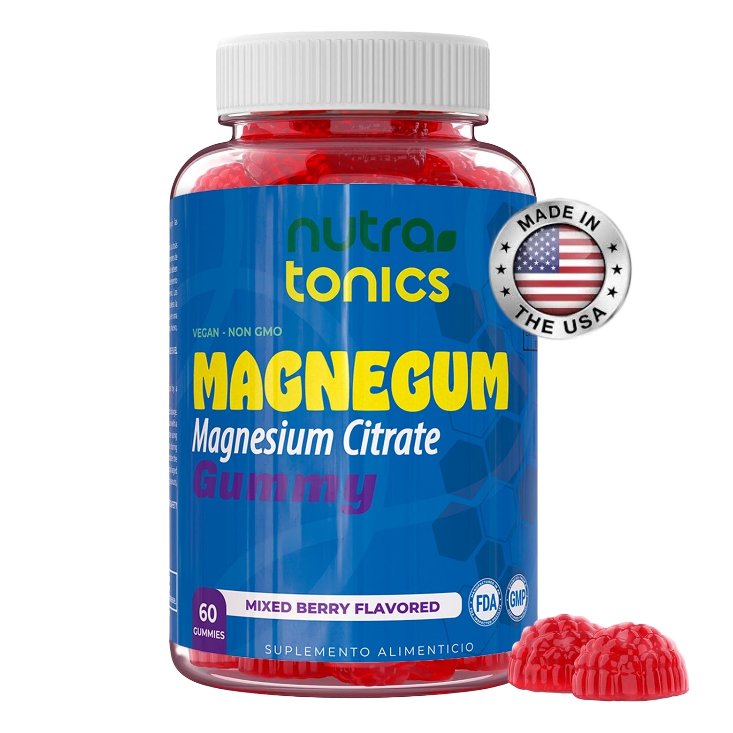 MAGNEGUM CITRATO DE MAGNESIO 957 MG 60 GOMITAS