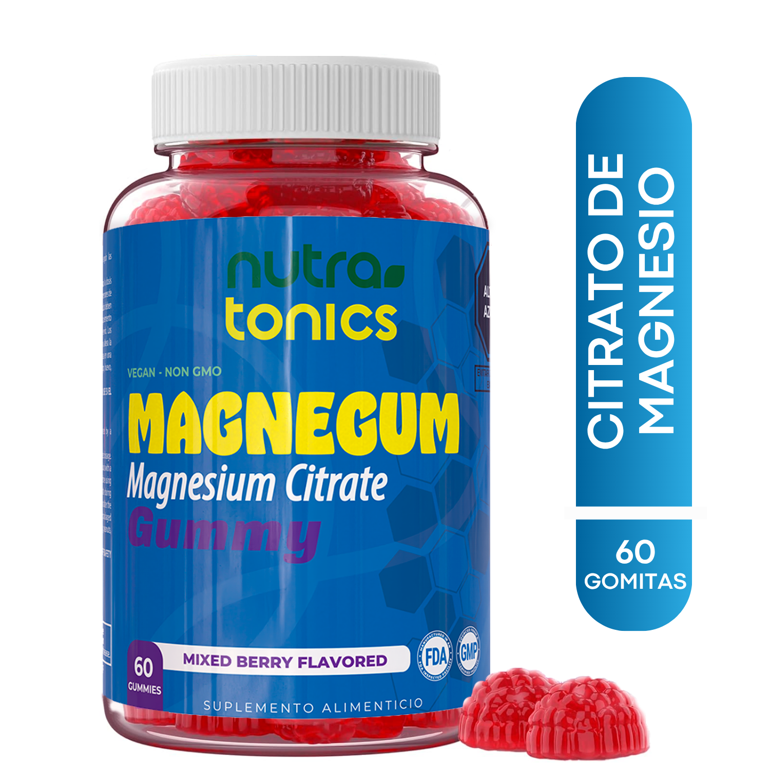 MAGNEGUM CITRATO DE MAGNESIO 957 MG 60 GOMITAS