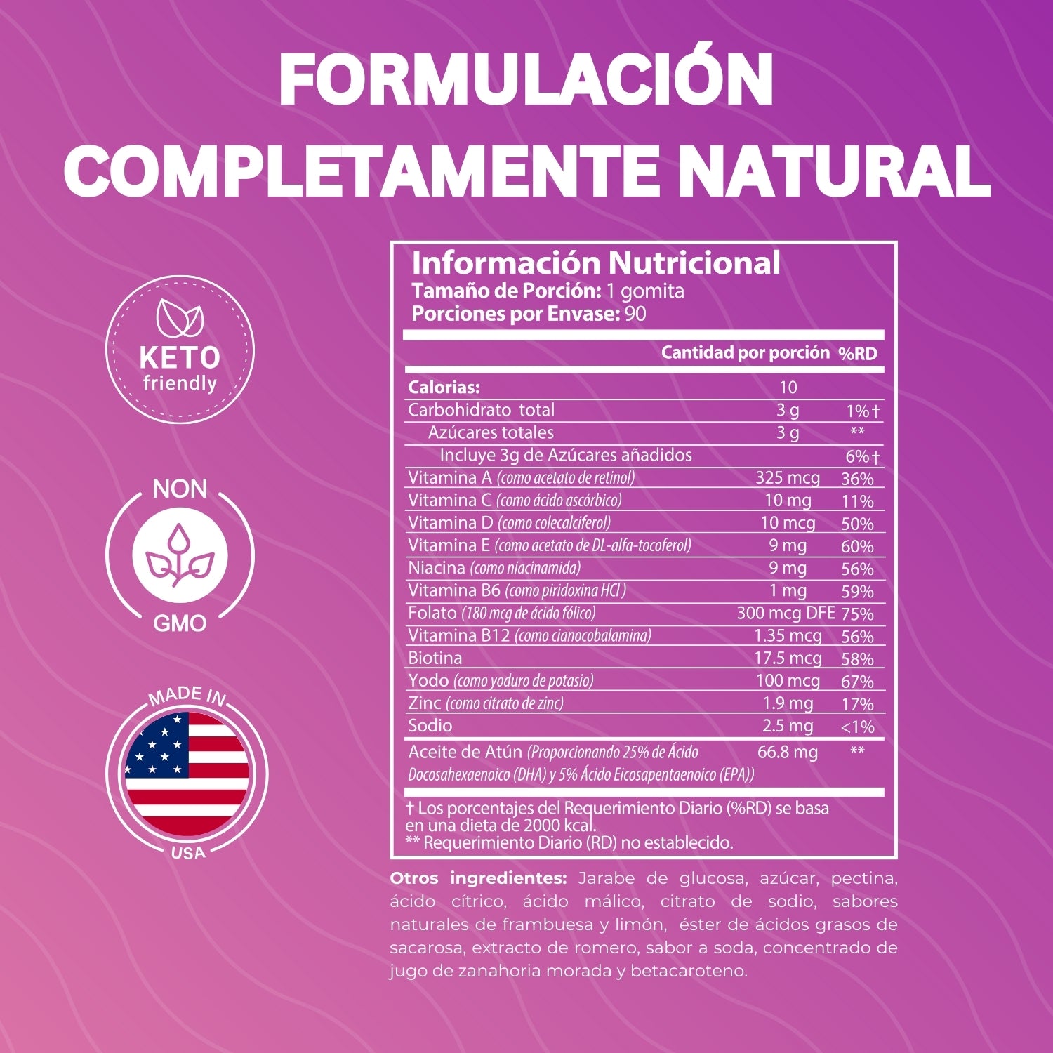 BABYGUM ÁCIDO FÓLICO 300 MCG + DHA 90 GOMITAS
