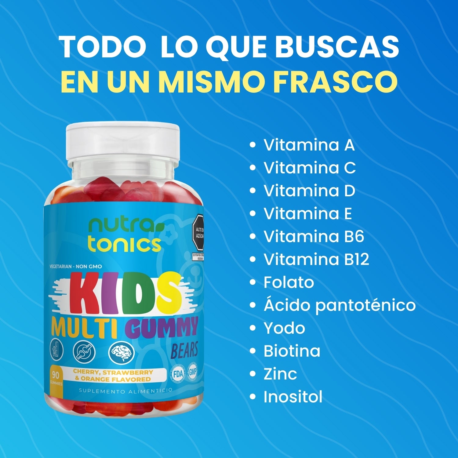 KIDS MULTIVITAMÍNICO PARA NIÑOS 90 GOMITAS