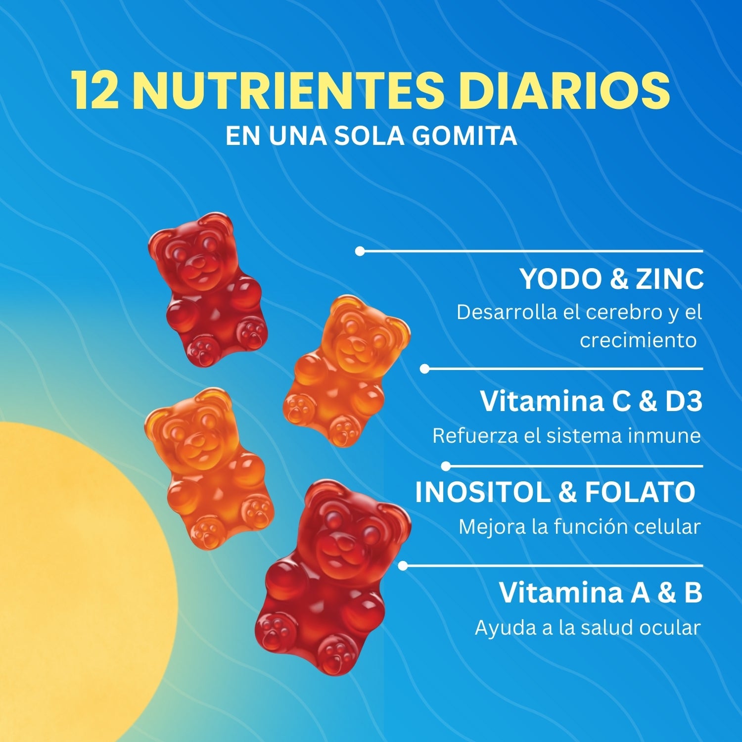 KIDS MULTIVITAMÍNICO PARA NIÑOS 90 GOMITAS