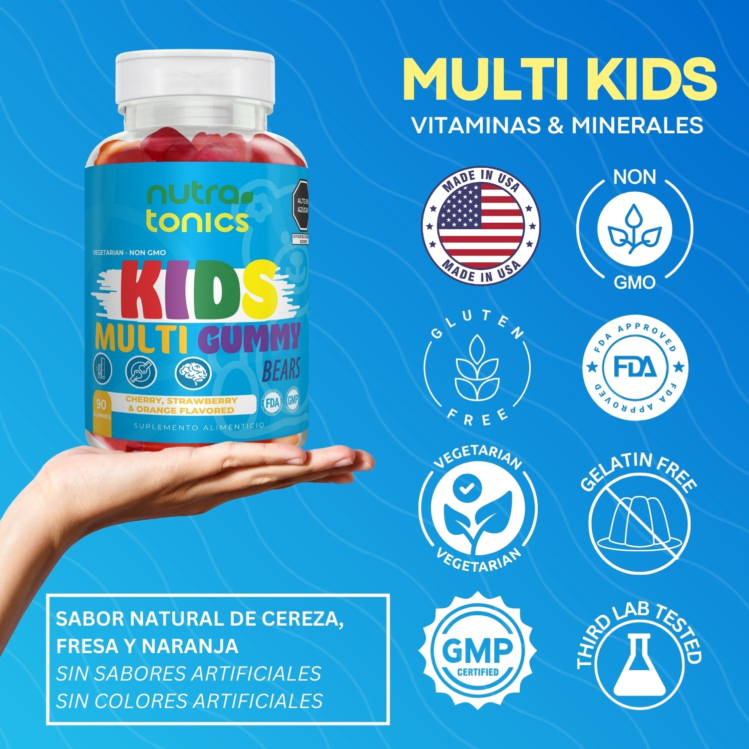 KIDS MULTIVITAMÍNICO PARA NIÑOS 90 GOMITAS
