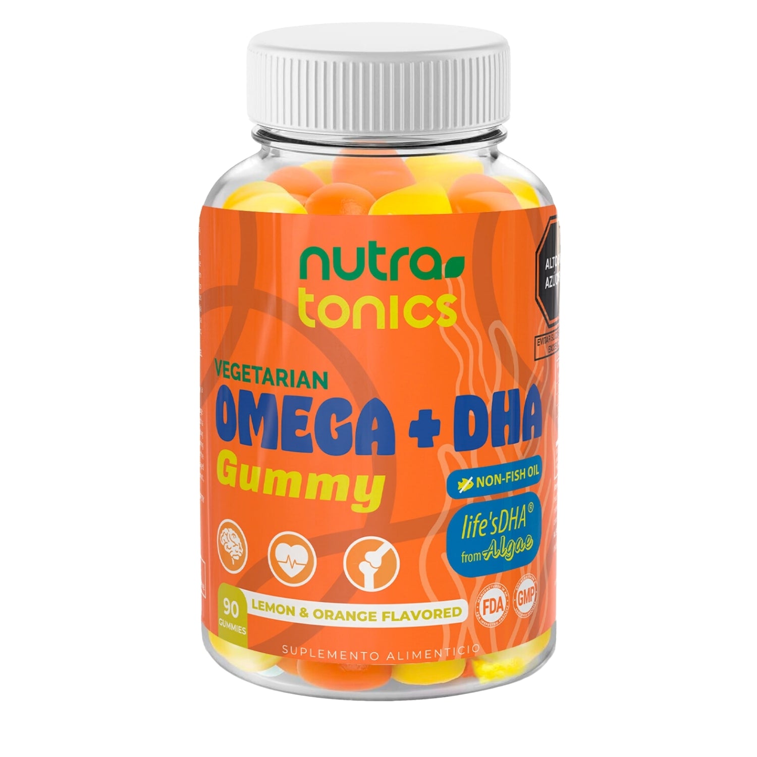 OMEGA 3, 6, 9 + DHA VEGANO 90 GOMITAS